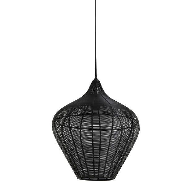 Foto van Light & living - hanglamp alvaro - 36x36x40 - zwart