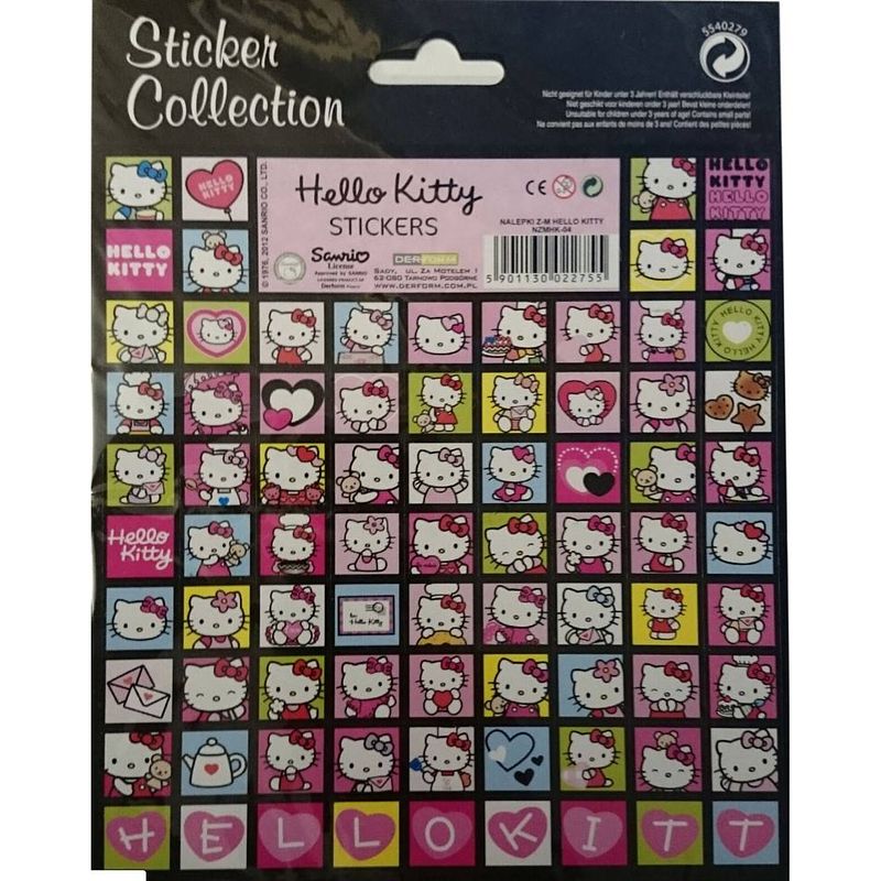 Foto van Haza original stickervel hello kitty mini stickers groot vel