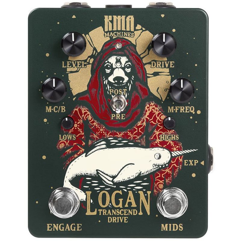 Foto van Kma audio machines logan overdrive effectpedaal