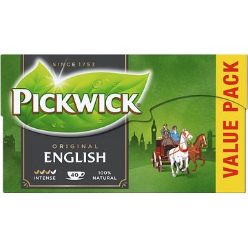 Foto van Pickwick english zwarte thee voordeelpak 40 stuks bij jumbo