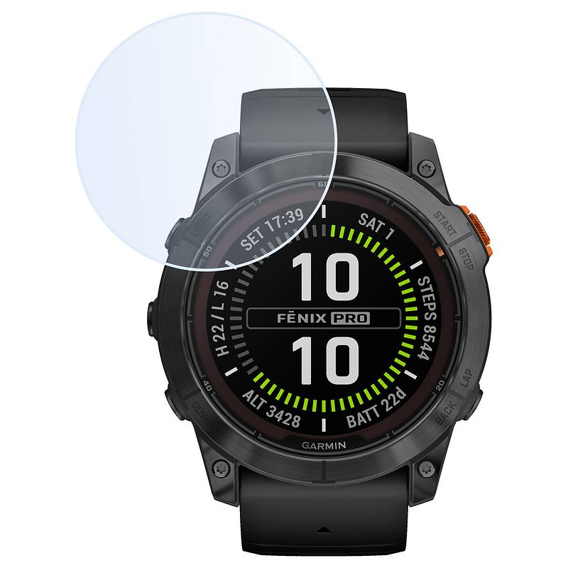 Foto van Basey garmin fenix 7x pro screenprotector tempered glass beschermglas - garmin fenix 7x pro screen protector