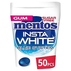 Foto van Mentos insta white kauwgom mint suikervrij pot 50 stuks bij jumbo