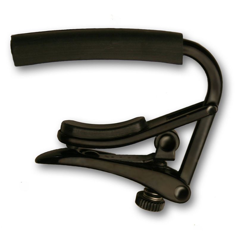 Foto van Shubb c4k capo noir capo voor vintage gitaar (7.25 inch radius)