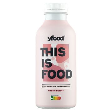 Foto van Yfood gebalanceerde drinkmaaltijd fresh berry 500ml bij jumbo