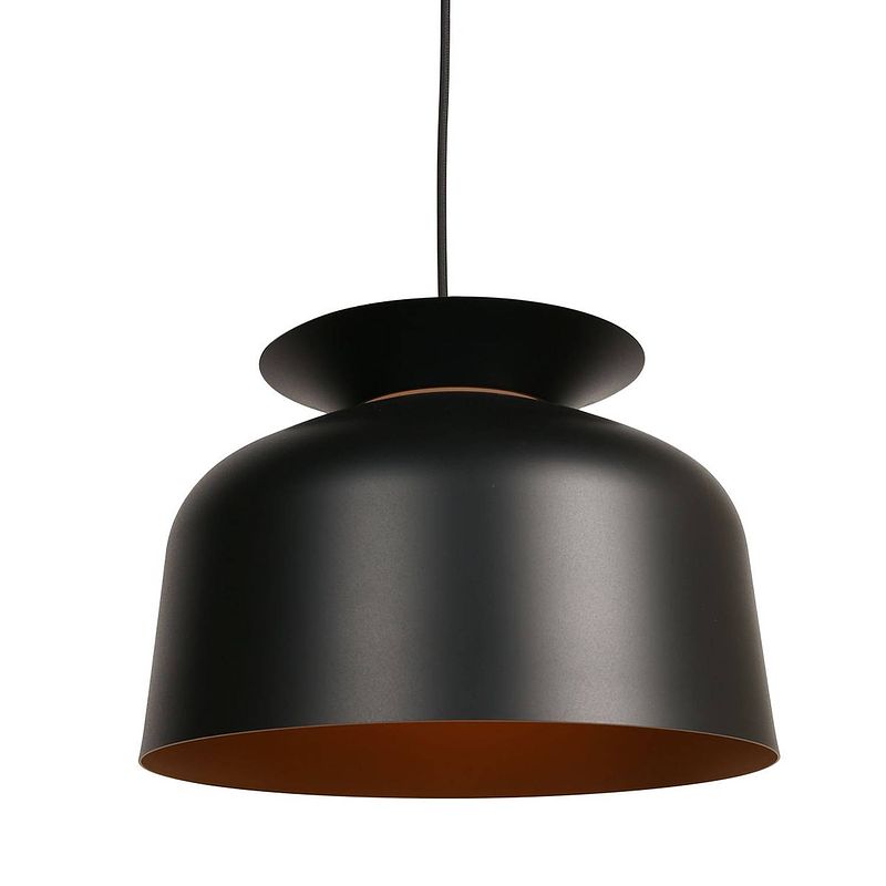 Foto van Mexlite skandina hanglamp - ø 35 cm - in hoogte verstelbaar - e27 (grote fitting) - zwart