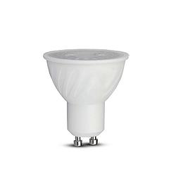 Foto van V-tac vt-227d-n gu10 dimbare led spots - lens 38° - samsung - ip20 - wit - 6w - 445 lumen - 6500k - 5 jaar