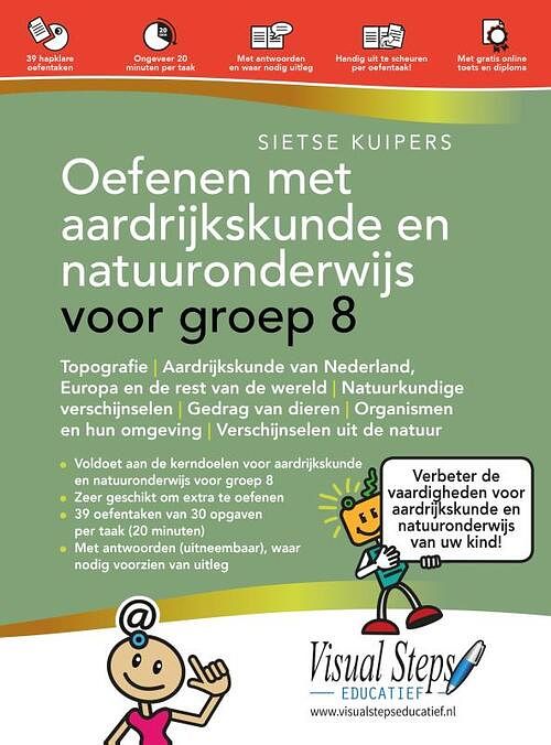 Foto van Oefenen met aardrijkskunde en natuuronderwijs voor groep 8 - sietse kuipers - paperback (9789059055353)