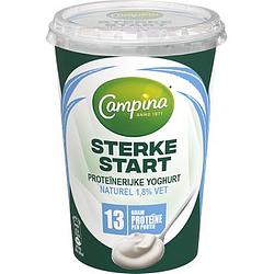 Foto van Campina sterke start yoghurt romig & rijk 450g bij jumbo