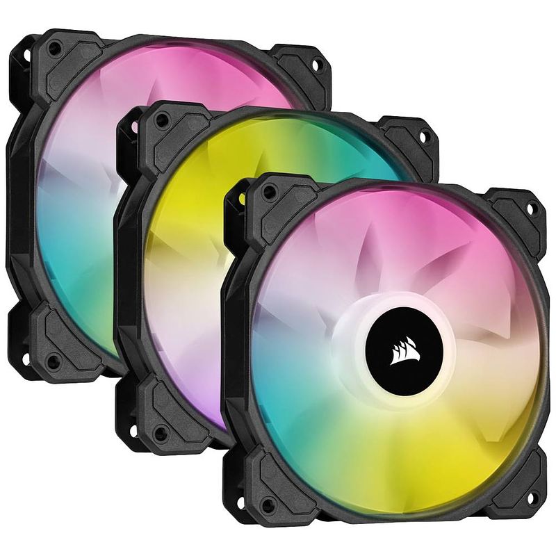 Foto van Corsair sp120 rgb elite cpu-koellichaam met ventilator zwart