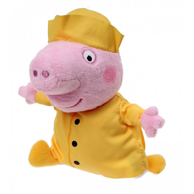 Foto van Nickelodeon knuffel peppa pig schipper roze/geel 17 cm