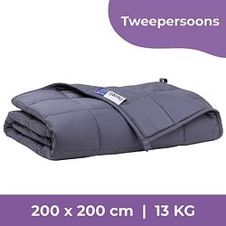 Foto van Nevali® tweepersoons verzwaringsdeken 13 kg - 200 x 200 cm - 7-laags design - verzwaarde deken - weighted