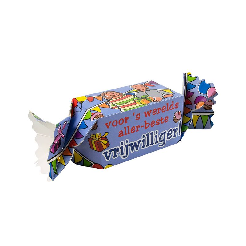 Foto van Paper dreams cadeauverpakking vrijwilliger 20 cm karton paars