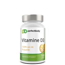 Foto van Perfectbody vitamine d3 - 75mcg - 100 softgels