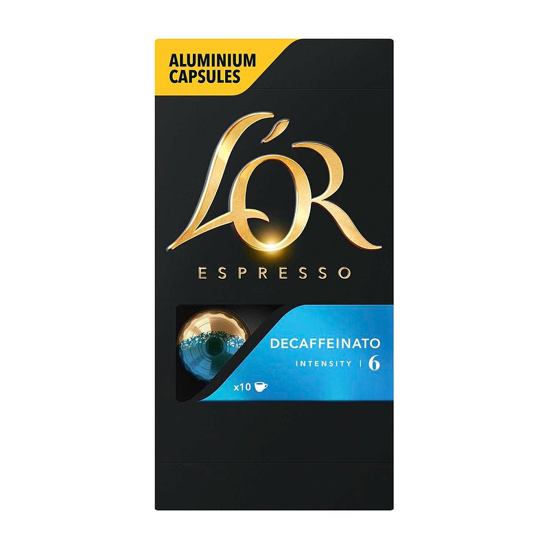Foto van L'sor espresso decaffeinato koffiecups 10 stuks