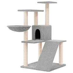 Foto van The living store kattenmeubel all-in-one - 60 x 72 x 94 cm - lichtgrijs