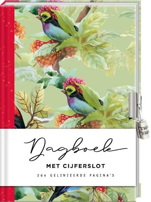 Foto van Dagboek met cijferslot voor volwassenen - birds - hardcover (9789464322842)