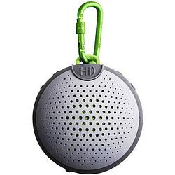 Foto van Boompods aquablaster bluetooth luidspreker amazon alexa geïntegreerd, handsfree-functie, incl. houder, zuignap, stootvast, waterafstotend grijs, groen