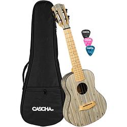 Foto van Cascha hh 2316 bamboo graphite concert ukelele set