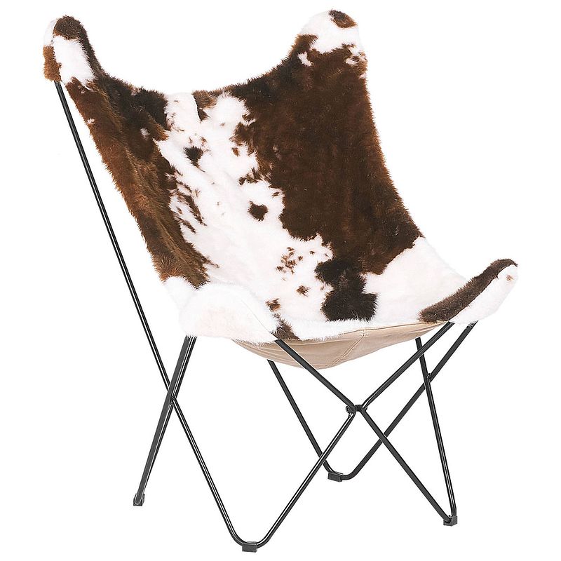 Foto van Beliani nybro - fauteuil-bruin-polyester