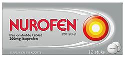 Foto van Nurofen ibuprofen tabletten 200 mg, 12 stuks bij jumbo