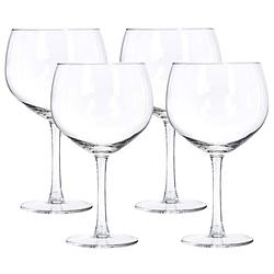 Foto van Excellent houseware gin tonic glazen - set van 4x stuks van 650 ml - wijnglazen