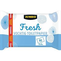 Foto van Jumbo vochtig toiletpapier fresh voordeelverpakking 80 stuks