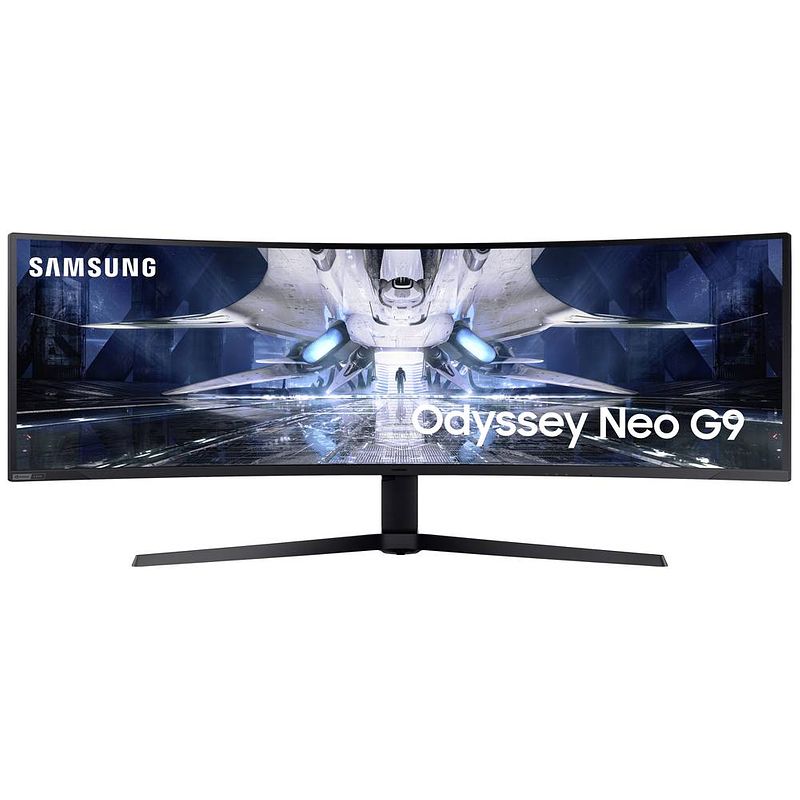 Foto van Samsung odyssey g9 s49ag954np led-monitor 124.5 cm (49 inch) energielabel g (a - g) 5120 x 1440 pixel 1 ms displayport, hdmi, hoofdtelefoon (3.5 mm jackplug),