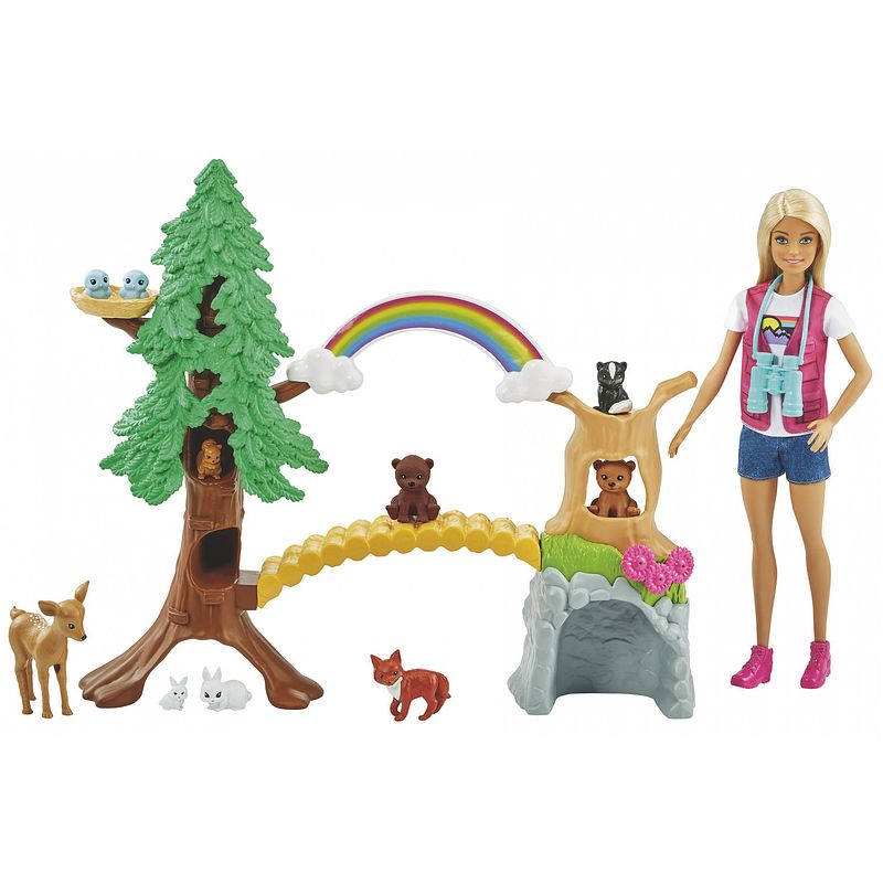 Foto van Barbie tienerpop de wildernisgids meisjes 30 cm 17-delig