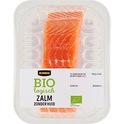 Foto van Jumbo biologisch zalm zonder huid ca. 175g