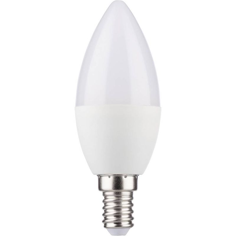 Foto van Müller-licht 400246 led-lamp energielabel g (a - g) e14 kaars 5.5 w = 37 w warmwit (ø x l) 37 mm x 100 mm 1 stuk(s)