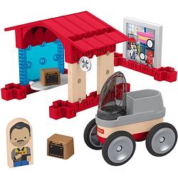 Foto van Fisher-price bouwpakket wonder makers garage hout 15-delig