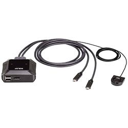 Foto van Aten us3312 2-port usb-c 4k displayport kvm-switch 4096 x 2160 pixel