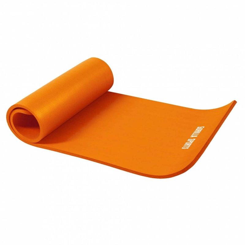 Foto van Gorilla sports yogamat deluxe (190 x 100 x 1,5 cm) - yoga mat - oranje