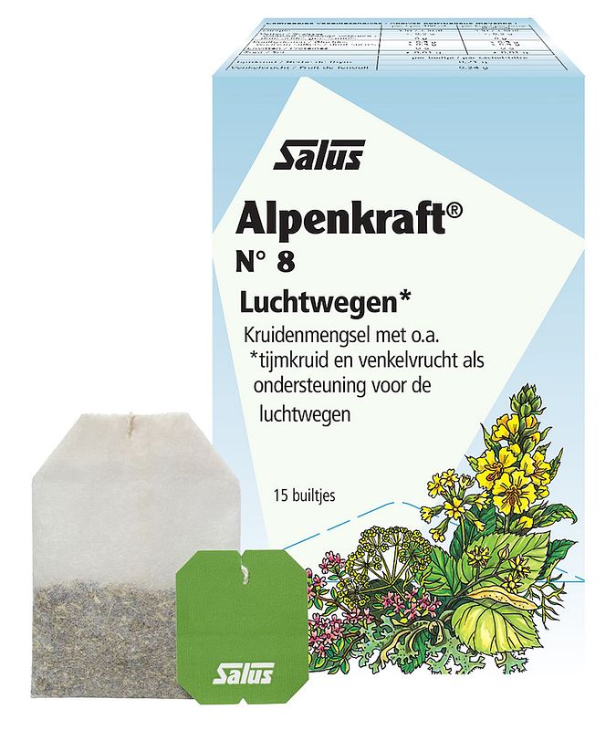 Foto van Salus thee alpenkraft nr.8 zakjes