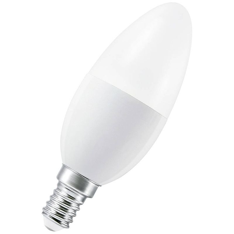 Foto van Ledvance 4058075779037 led-lamp energielabel f (a - g) e14 kaars 4.9 w = 40 w warmwit (ø x h) 39 mm x 39 mm 3 stuk(s)