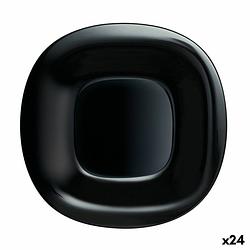 Foto van Platt tallrik luminarc carine zwart glas (ø 26 cm) (24 stuks)