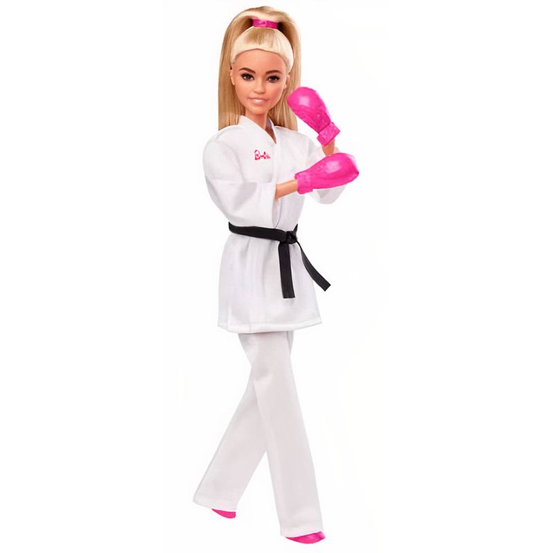 Foto van Barbie tienerpop karate meisjes 32,5 cm blond/wit