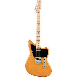 Foto van Squier paranormal offset telecaster butterscotch blonde mn elektrische gitaar