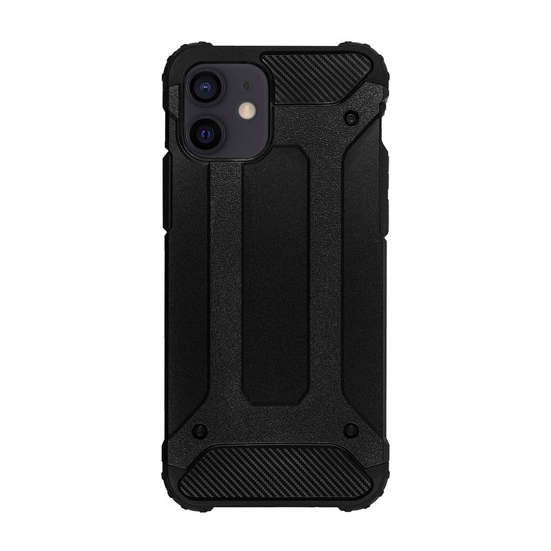 Foto van Bmax classic armor phone case voor iphone 12 - black/zwart