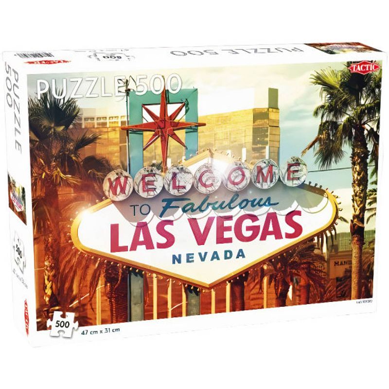 Foto van Tactic legpuzzel las vegas 47 x 31 cm 500 stukjes