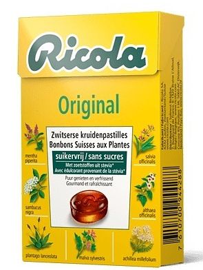 Foto van Ricola kruidenpastilles original suikervrij