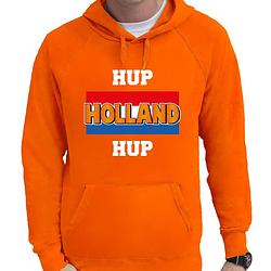 Foto van Oranje fan hoodie / sweater met capuchon holland hup holland hup ek/ wk voor heren m - feesttruien