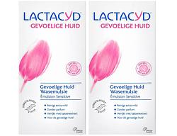Foto van Lactacyd wasemulsie gevoelige huid multiverpakking