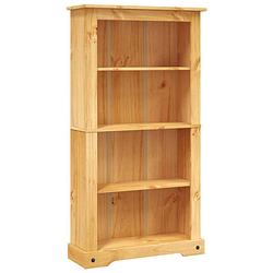 Foto van Vidaxl boekenkast grenenhout met 4 planken corona-stijl 81x29x150 cm