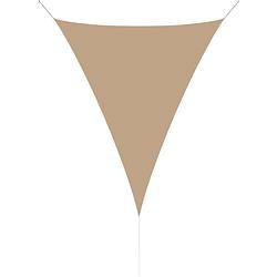 Foto van Hanse® schaduwdoek driehoek gelijkbenig waterafstotend 3x4x4 m zand