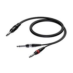 Foto van Procab cab721 basic 1.5m jack male stereo - 2x jack male