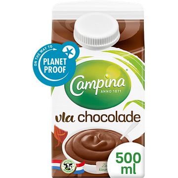 Foto van Campina chocolade vla 500ml bij jumbo