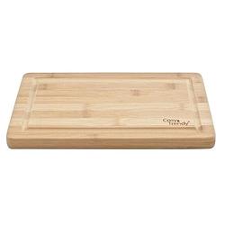 Foto van Snijplank bamboe hout rechthoek 29 cm - snijplanken voor groente, fruit, vlees en vis - keuken/kookbenodigdheden