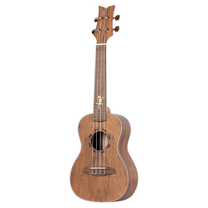 Foto van Ortega lizard-cc-gbl lizard series left-handed concert ukulele linkshandige e/a concert ukelele met gigbag