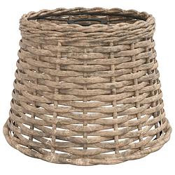 Foto van The living store wicker lampenkap - ø25 x 17 cm - bruin - multifunctioneel